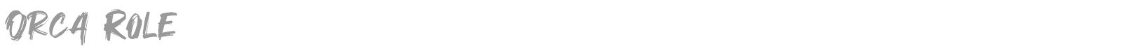 Orca Role font preview